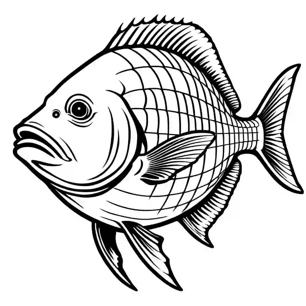 Sunfish coloring pages
